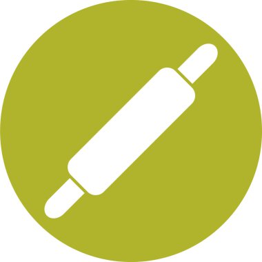 Yuvarlanan iğne simgesi. vektör illüstrasyonu