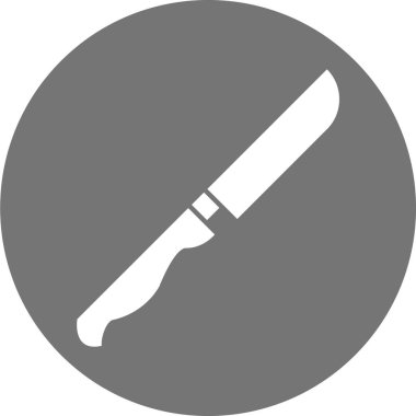 Bıçak ikonu. vektör illüstrasyonu