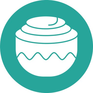 kek ikonu vektör illüstrasyonu