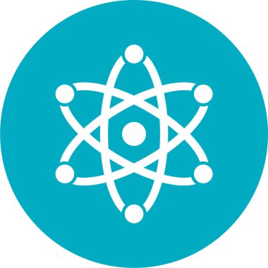 atom simgesi vektör illüstrasyonu