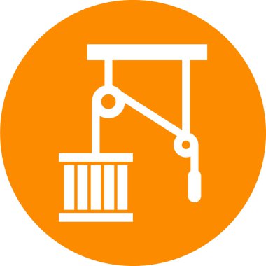 Yapı ve yapı simgesinin vektör illüstrasyonu