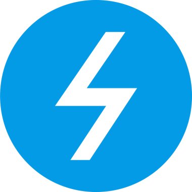 vektör çizim tek güç simgesi