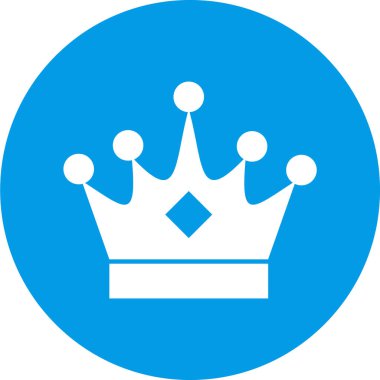 taç simgesi vektör illüstrasyonu