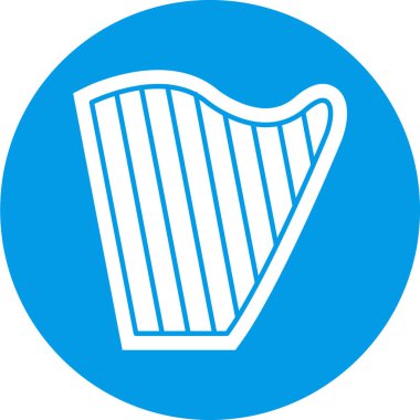 harp simgesi vektör illüstrasyonu