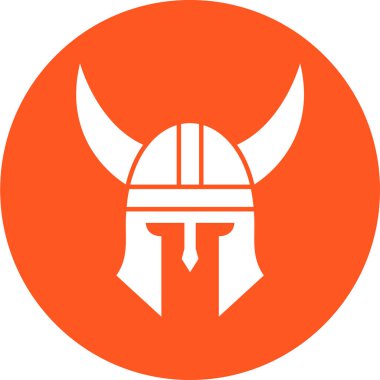 Viking ikonu. vektör illüstrasyonu