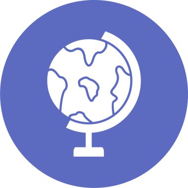 Küre. Web simgesi basit illüstrasyon