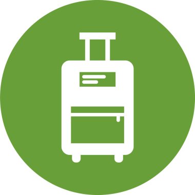 seyahat valizi ikon vektör çizimi