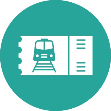 tren simgesi vektör illüstrasyonu