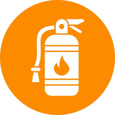 Moda tarzında izole edilmiş arka planda yangın söndürme simgesi