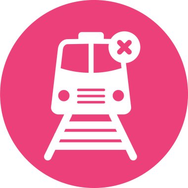 tren simgesi vektör illüstrasyonu