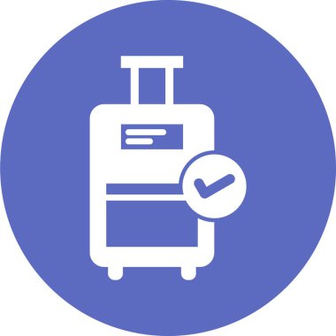 Seyahat ve turizm simgesinin vektör illüstrasyonu