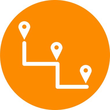 konum. Web simgesi basit illüstrasyon