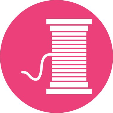 Modern b 'nin vektör illüstrasyonu iplik simgesinden yoksun