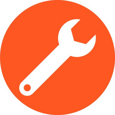 İngiliz anahtarı simgesi. vektör illüstrasyonu