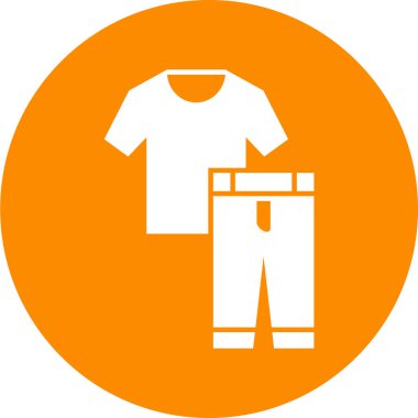 Tişört ikonu. vektör illüstrasyonu