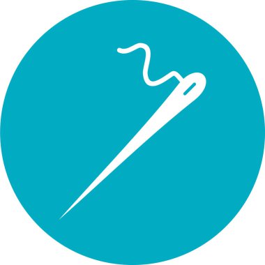 İğne ikonu. Vektörün basit illüstrasyonu