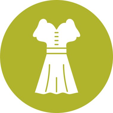 elbise vektörü simgesi modern basit illüstrasyon