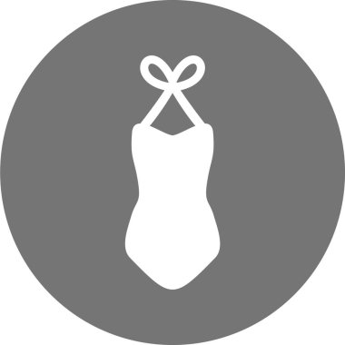 Bir kadın mayo ikonunun vektör çizimi