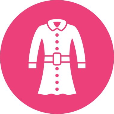 Kadın giyimi simgesinin vektör illüstrasyonu