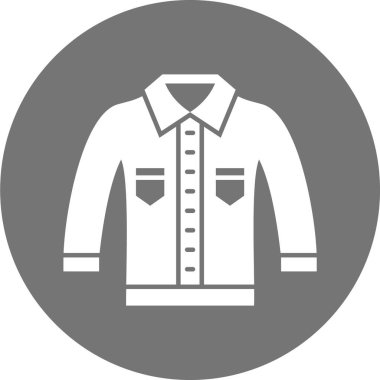 Ceket ikonu. vektör illüstrasyonu