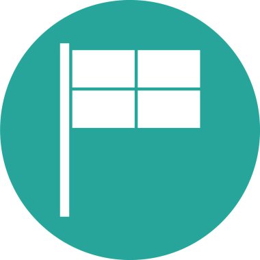 bayrak ikonu vektör illüstrasyonu