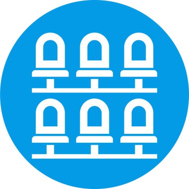 Kiliseye. Web simgesi vektör illüstrasyonu