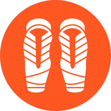 flip flops simge vektör illüstrasyonu