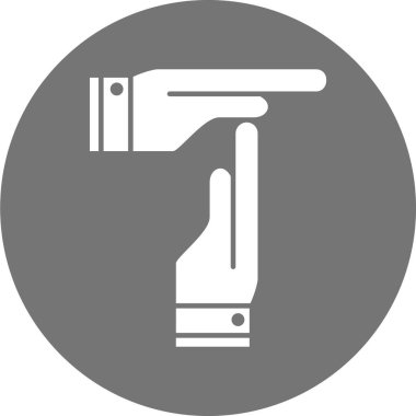 Bıçak tutan elin vektör çizimi