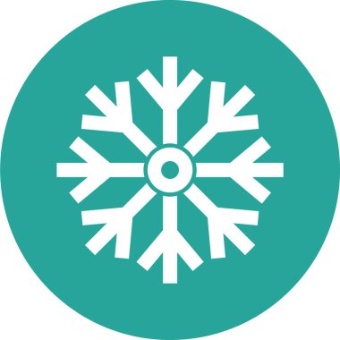 kar Tanesi simgesi vektör çizimi