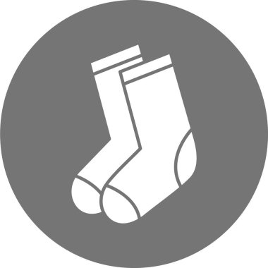 çorap simgesi vektör illüstrasyonu