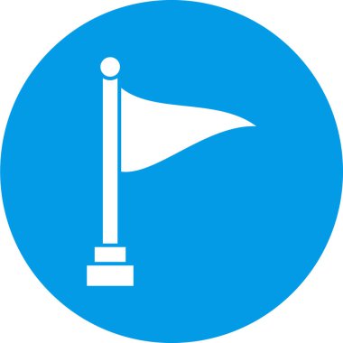 bayrak ikonu vektör illüstrasyonu