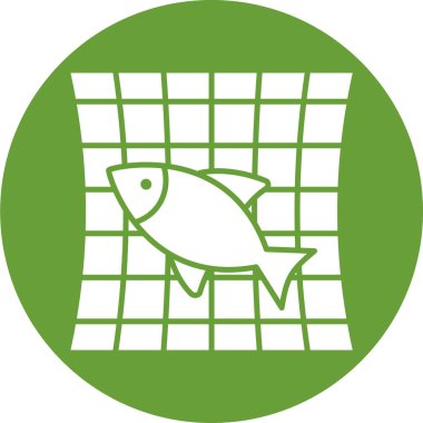 Balık. Web simgesi basit illüstrasyon