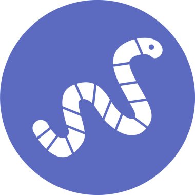 Solucan, vektör ikonu