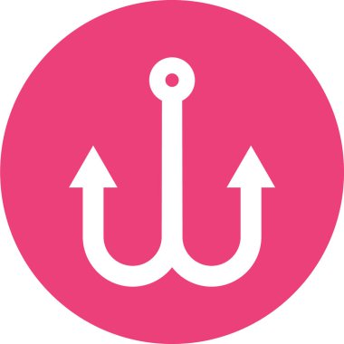 Tek çapa simgesinin vektör illüstrasyonu