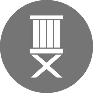 Modern sandalye simgesinin vektör illüstrasyonu