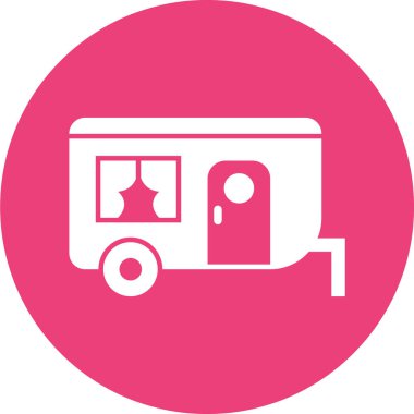 vektör van simgesi çizimi