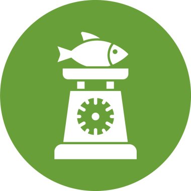 Modern balık simgesinin vektör illüstrasyonu