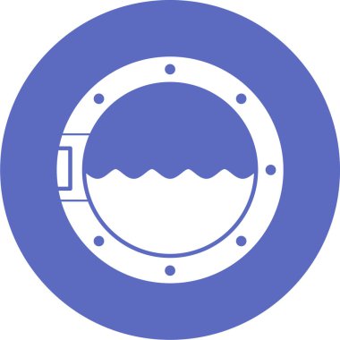 plaj vektör düz simgesi