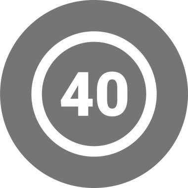 Yol işareti simgesinin vektör illüstrasyonu