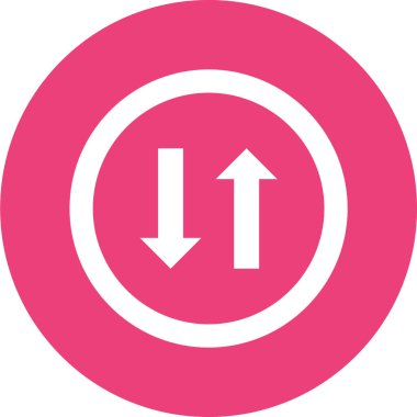 Yol işareti simgesinin vektör illüstrasyonu