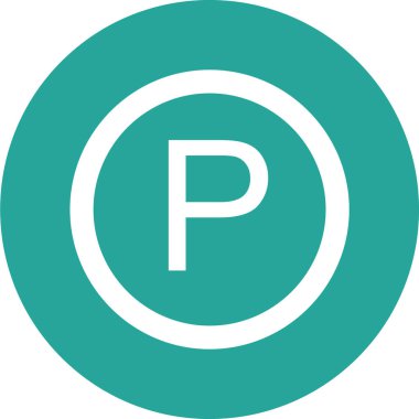 park simgesi vektör illüstrasyonu