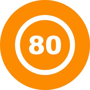 Yol işareti simgesinin vektör illüstrasyonu