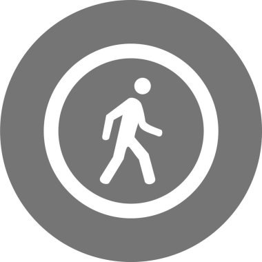 Yol simgesi, vektör illüstrasyonu