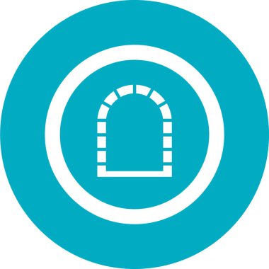 Yol işareti simgesinin vektör illüstrasyonu