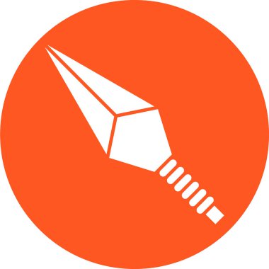 Tek izole edilmiş simge ögesinin vektör illüstrasyonu