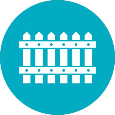 Çit simgesinin vektör illüstrasyonu