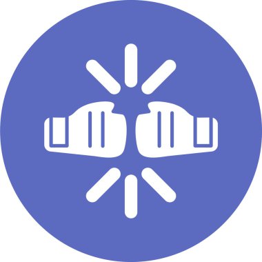 vektör çizim Boks eldiveni