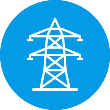 Elektrik simgesinin vektör illüstrasyonu