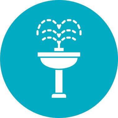 Çeşme simgesinin vektör illüstrasyonu