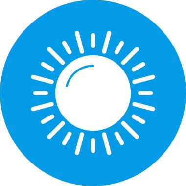 Güneş Simgesi Vektör illüstrasyonu